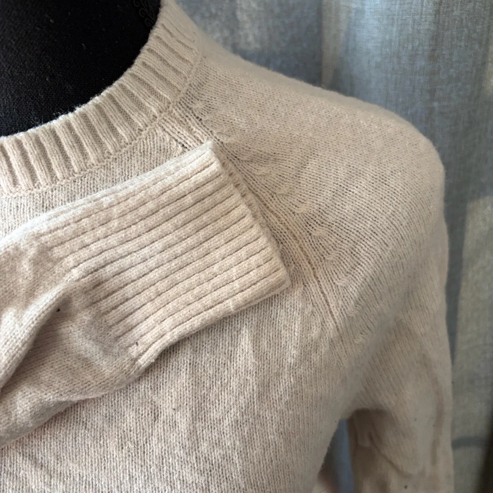 J. Crew Cream Knit Sweater